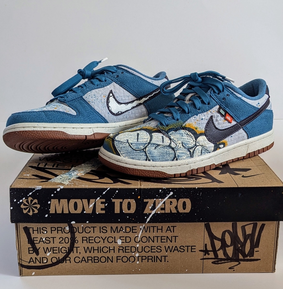 1 of 1 CUSTOM PAINTED NIKE Dunk